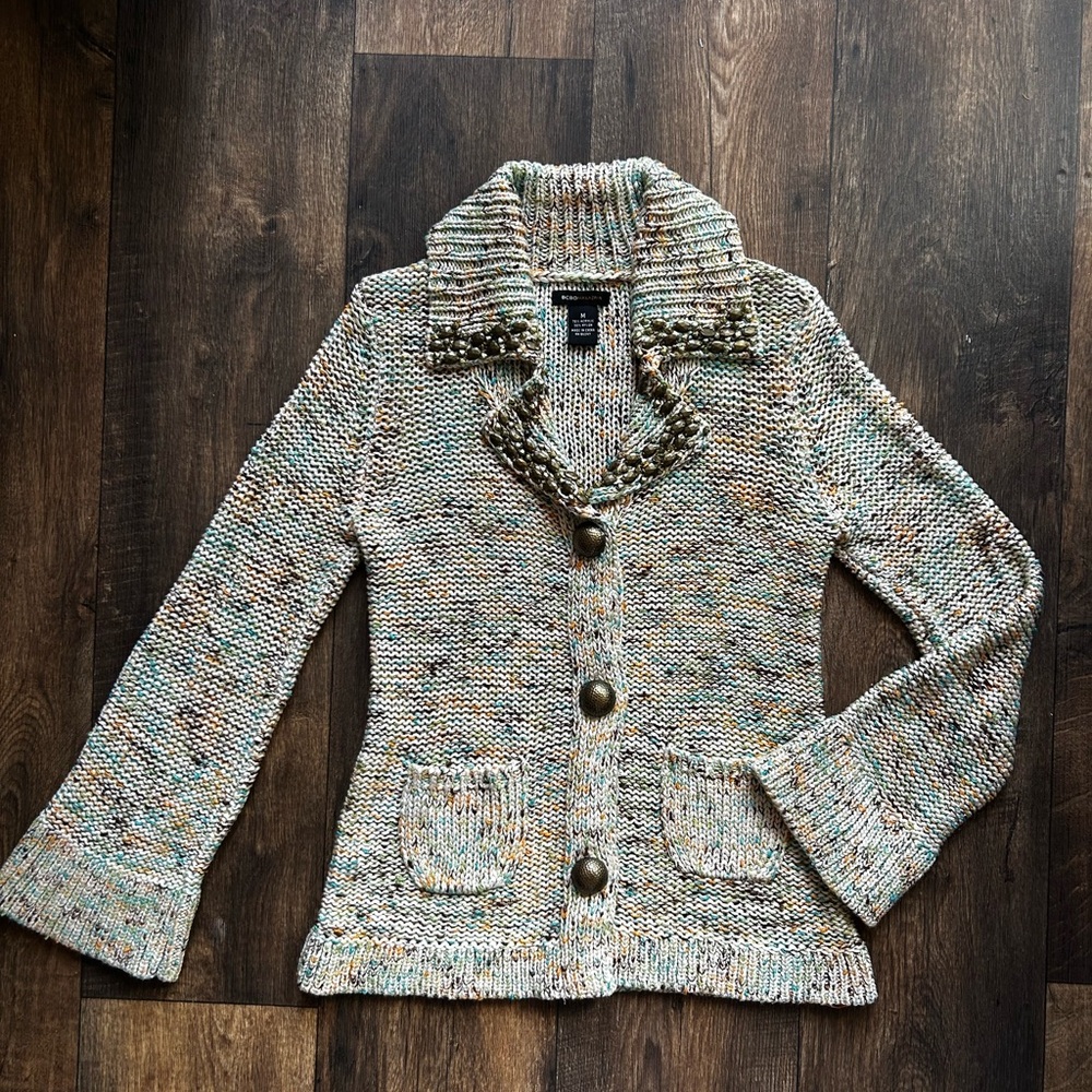 Embellished Cardigan Sweater